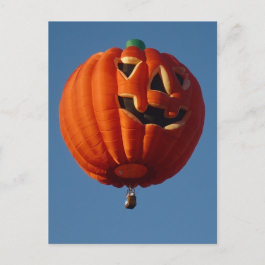 Carte postale Jack-O-Lantern Hot Air Balloon (Devant)