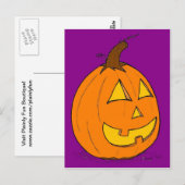 Carte postale Jack o' Lantern Purple (Devant / Derrière)