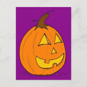 Carte postale Jack o' Lantern Purple