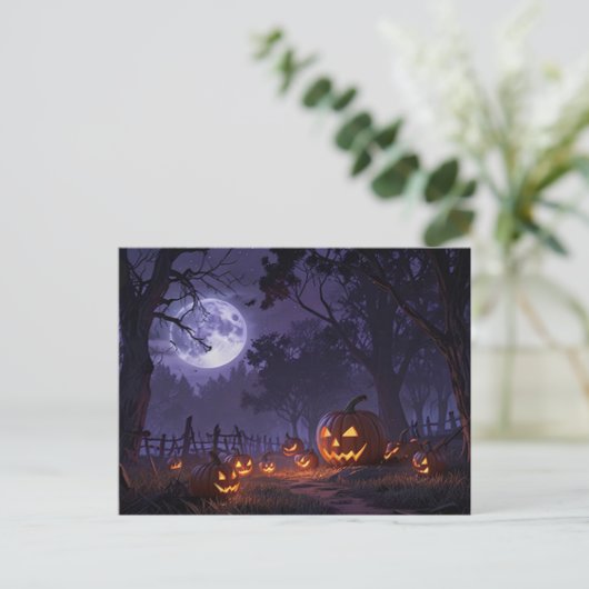 Carte postale Jack O' Lanterns Halloween (Debout devant)