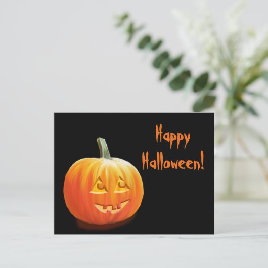 Carte postale Jack O'Lantern Halloween (Debout devant)