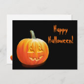 Carte postale Jack O'Lantern Halloween (Devant / Derrière)