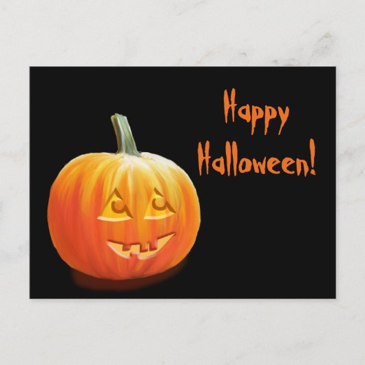Carte postale Jack O'Lantern Halloween (Devant)