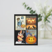 Carte Postale Jack o'Lantern vintage avec Montage Enfants (Debout devant)