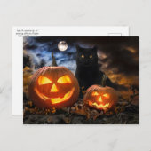 Carte postale "Jack O'Lanterns & Jet" (Devant / Derrière)