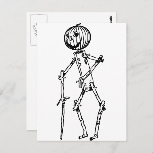 Carte Postale Jack Pumpkinhead (Devant / Derrière)