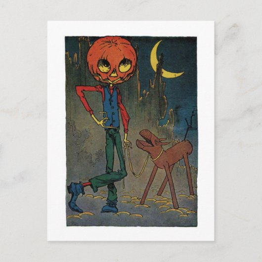 Carte Postale Jack Pumpkinhead Avec Un Sawhorse (Devant)