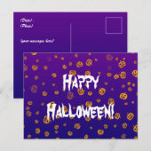 Carte Postale Jack Pumpkins Halloween (Devant / Derrière)