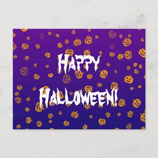 Carte Postale Jack Pumpkins Halloween (Devant)