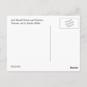 Carte Postale Jack Russel et Falconry (Dos)