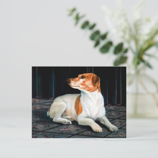 Carte Postale Jack Russel Postcard (Debout devant)