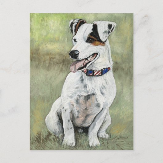 Carte postale Jack Russell Terrier Dog Art (Devant)
