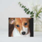 Carte postale Jack Russell Terrier Puppy Chien (Debout devant)