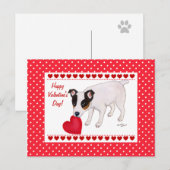 Carte postale Jack Russell Terrier Valentine (Devant / Derrière)