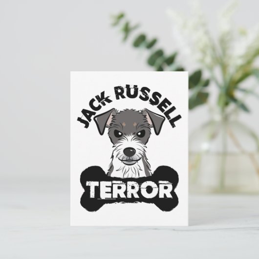 Carte Postale Jack Russell Terror Funny Parsons Terrier Chien (Debout devant)