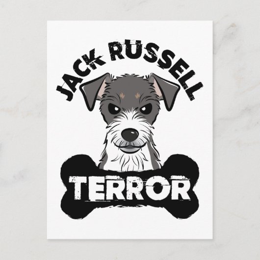 Carte Postale Jack Russell Terror Funny Parsons Terrier Chien (Devant)