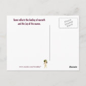 Carte postale Jack Russell vintage et Poinsettias (Dos)