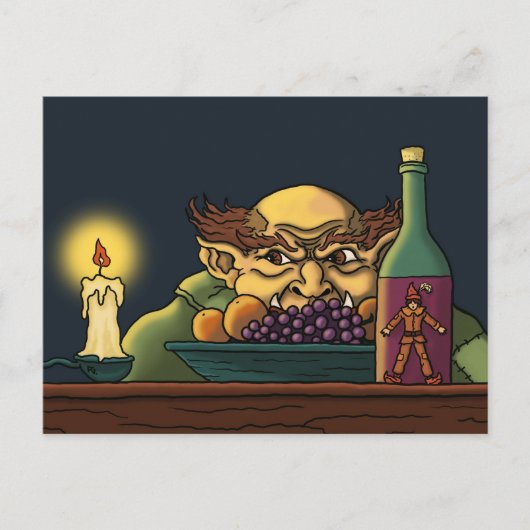 Carte Postale Jack & the giant fairytale postcard (Devant)