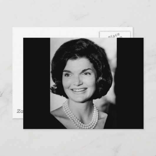 Carte Postale Jackie Kennedy (Devant / Derrière)