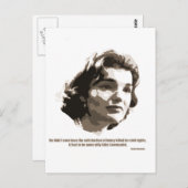 Carte Postale jackie Kennedy (Devant / Derrière)