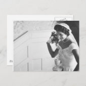 Carte Postale Jackie Kennedy, 1953 (Devant / Derrière)