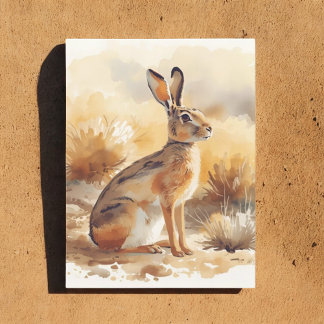 Carte Postale Jacklapin dans le sud-ouest de la brosse du désert