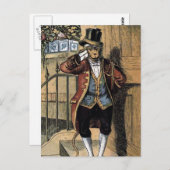 Carte Postale Jacko the Monkey Vintage Illustration (Devant / Derrière)