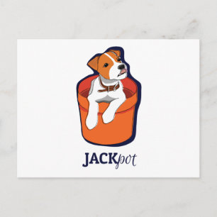 Carte postale "Jackpot" Jack Russell Terrier