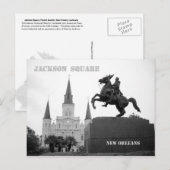 Carte Postale Jackson Carré, Nouvelle-Orléans (Devant / Derrière)