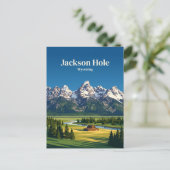 Carte Postale Jackson Hole États-Unis (Debout devant)