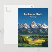 Carte Postale Jackson Hole États-Unis (Devant / Derrière)