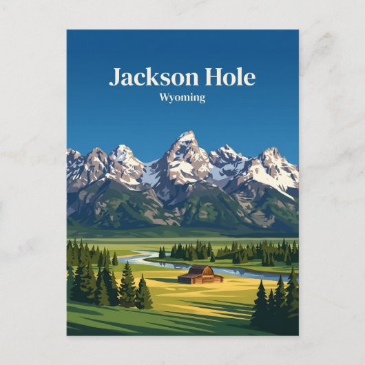 Carte Postale Jackson Hole États-Unis (Devant)