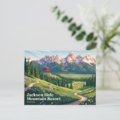 Carte Postale Jackson Hole Mountain Resort États-Unis (Debout devant)