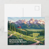 Carte Postale Jackson Hole Mountain Resort États-Unis (Devant / Derrière)