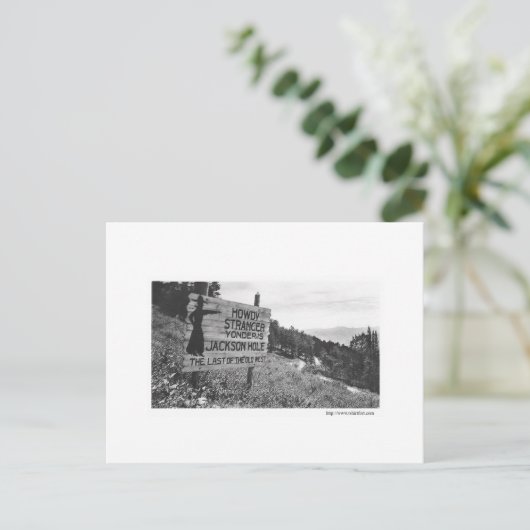 Carte Postale Jackson Hole vintage (Debout devant)