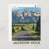 Carte Postale Jackson Hole Wyoming (Devant / Derrière)