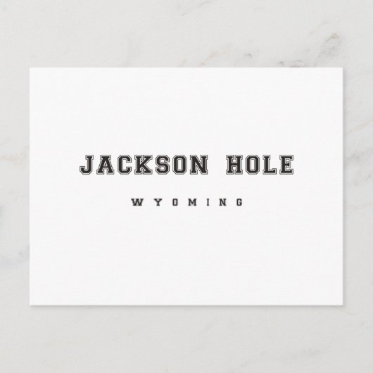 Carte Postale Jackson Hole Wyoming (Devant)