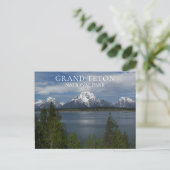 Carte Postale Jackson Lake, pics enneigés, Grand Teton (Debout devant)