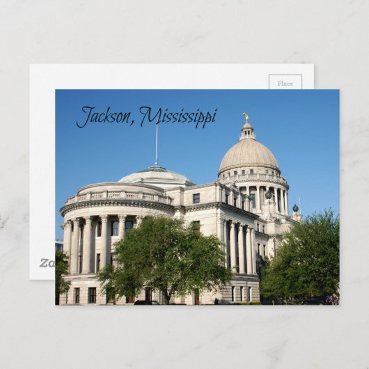 Carte Postale Jackson, MS (Devant / Derrière)