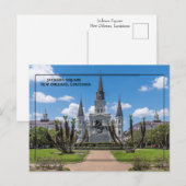 Carte Postale Jackson Square, NOLA (Devant / Derrière)