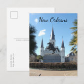 Carte Postale Jackson Square, Vieux Carré, La Nouvelle-Orléans (Devant / Derrière)