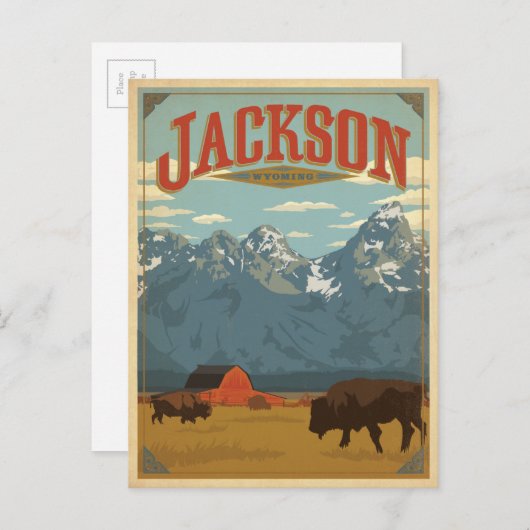 Carte Postale Jackson, WY (Devant / Derrière)