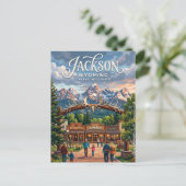 Carte Postale Jackson, Wyoming (Debout devant)