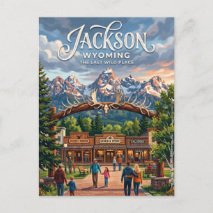 Carte Postale Jackson, Wyoming