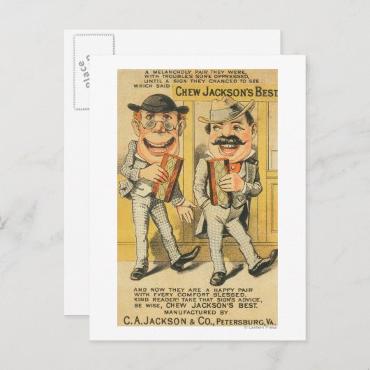 Carte Postale Jackson's Best Chew Advertisement (Devant / Derrière)