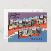 Carte Postale Jacksonville Beach Floride (Devant / Derrière)