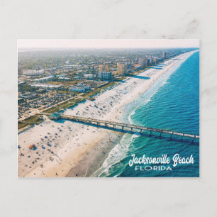 Carte Postale Jacksonville Beach, Floride vue aérienne photo