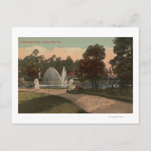 Carte Postale Jacksonville, FL - Vue de Riverside (Devant)