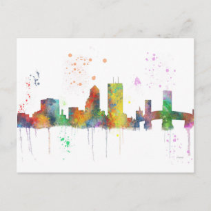 CARTE POSTALE JACKSONVILLE, FLORIDA SKYLINE