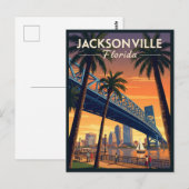 Carte Postale Jacksonville Floride (Devant / Derrière)